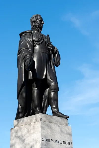 Staty av Charles James Napier på Trafalgar Square — Stockfoto