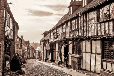 Deniz kızı Hill çavdar East Sussex'deki / daki görünümünü