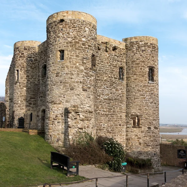 Blick auf das Schloss in Roggen East Sussex — Stockfoto