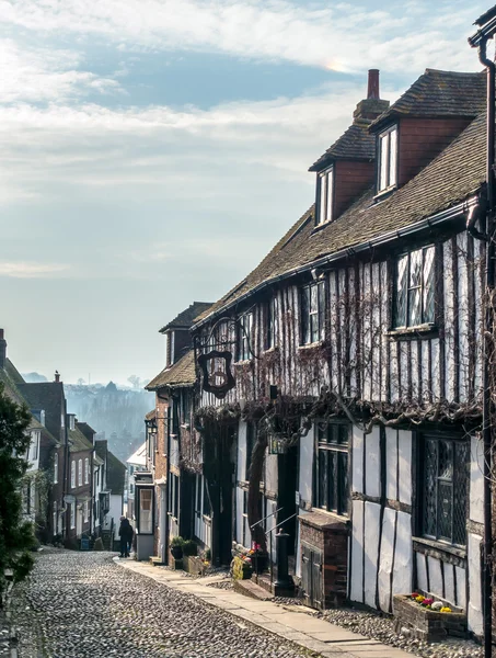 Weergave van Mermaid heuvel in Rye East Sussex — Stockfoto