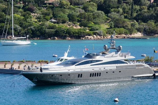 Luxury yacht in Porto Cervo Sardinia — Stock Photo, Image