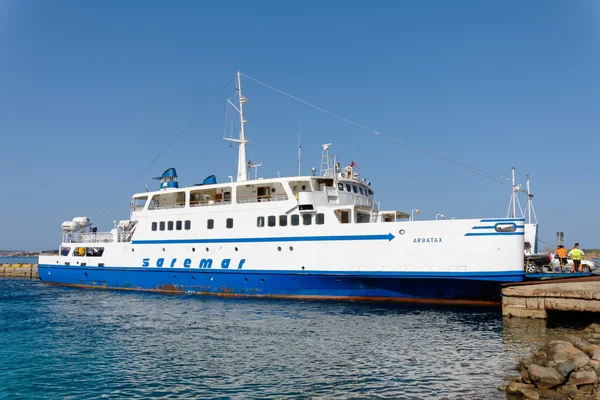 Arbatax car ferry in dock at Palau Sardinia on May 17, 2015 — Stock Photo, Image