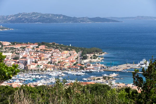 stock image View down to Palau in Sardinia