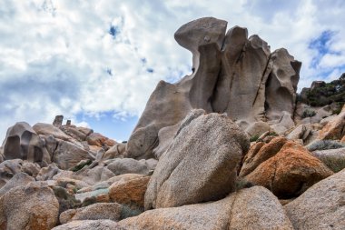 capo testa Sardunya, kıyı şeridi
