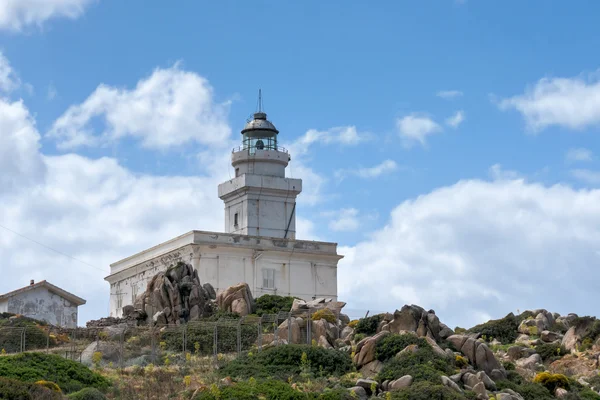 Capo Testa サルデーニャ島の灯台 — ストック写真