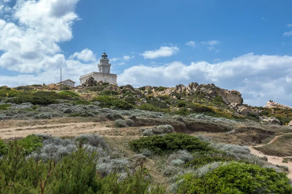 Capo Testa サルデーニャ島の灯台 — ストック写真