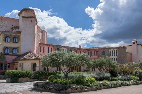 Hotel Cala Di Volpe Sardunya 22 Mayıs 2015 tarihinde cephe — Stok fotoğraf