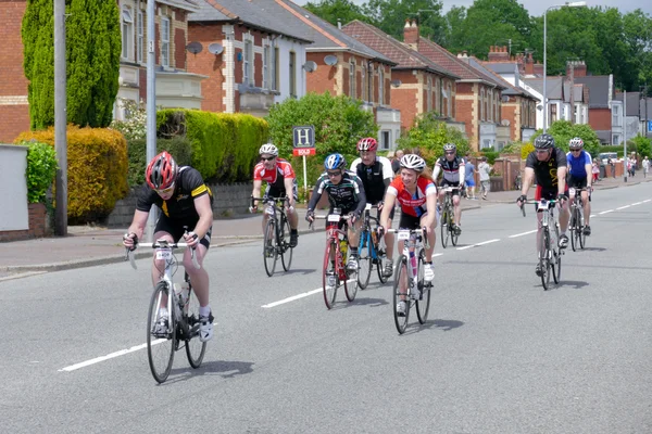 Ciclistas que participan en el Velethon Cycling Event en Cardiff —  Fotos de Stock