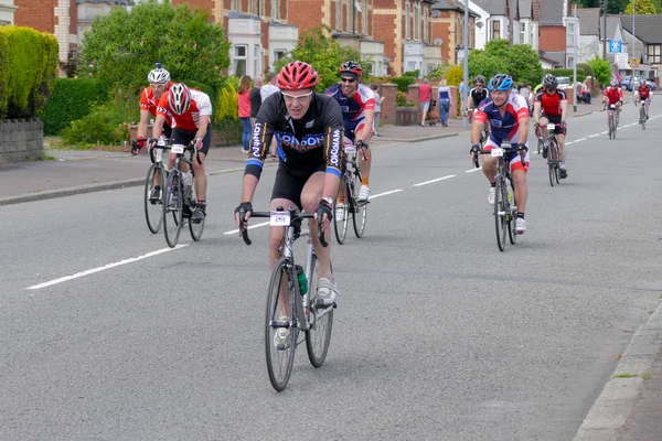 Velethon Bisiklete binme olay Cardiff katılan bisikletçiler — Stok fotoğraf