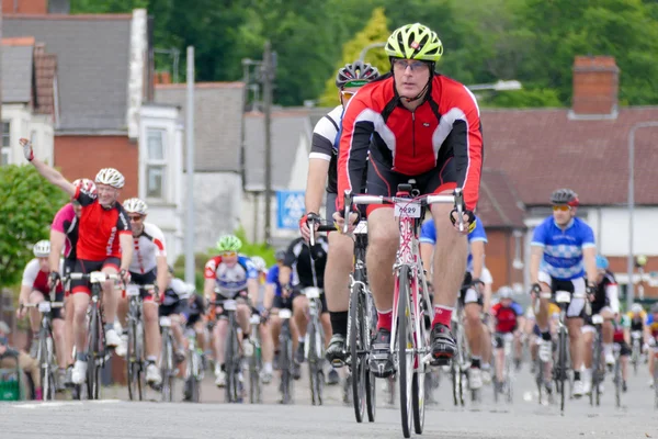 Cyclists participating in the Velethon Cycling Event in Cardiff — Stock Photo, Image