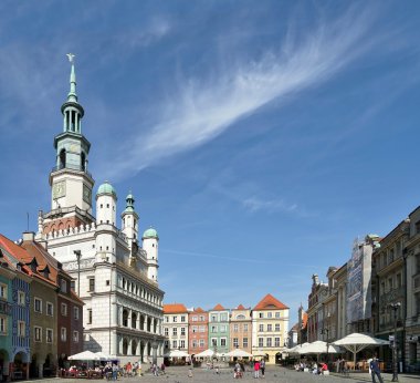 Town Hall Clock Tower in Poznan Poland on September 16, 2014