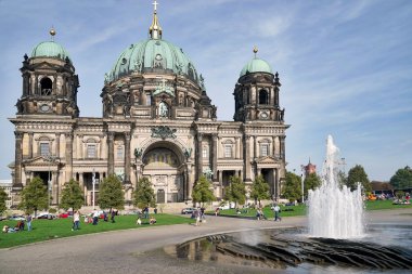 People Relaxing in Front of Berlin Cathedral on September 15, 20