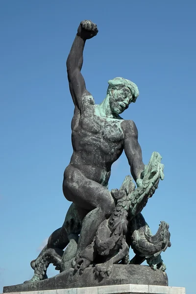 Part of the Liberty or Freedom Statue in Budapest on September 2 — Stok fotoğraf