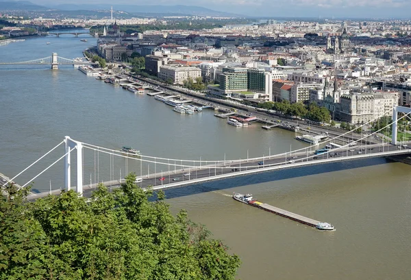 Veduta del fiume Danubio a Budapest Ungheria il 21, 20 settembre — Foto Stock
