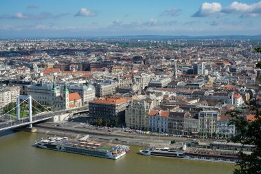 View from Fisherman's Bastion in Budapest Hungary on September 2