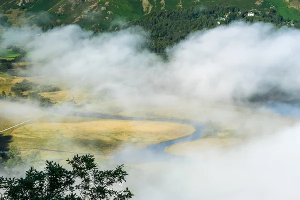 Uitzicht vanaf Verrassing Uitzicht bij Derwentwater — Stockfoto