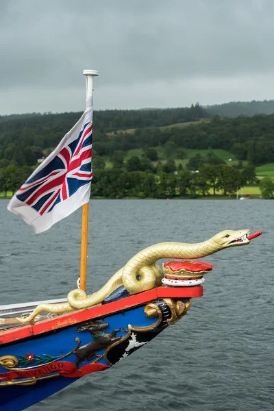 Sydney the Sea Serpent figurehead of the Steam Yacht Gondola — Stock Photo, Image