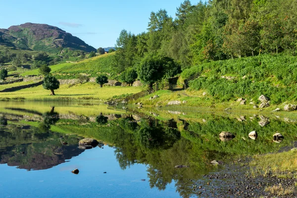 Watendlath Tarn Ordförande — Stockfoto