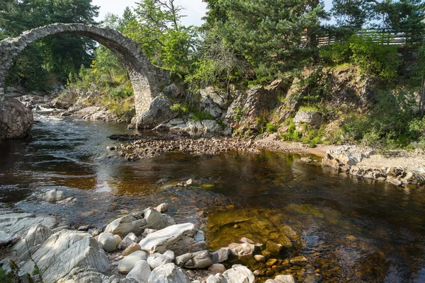 Packhorse bron vid Carrbridge — Stockfoto