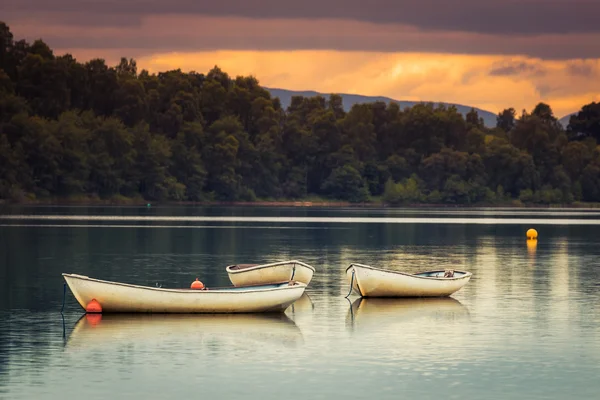Barcos de remos amarrados en Loch Insh —  Fotos de Stock