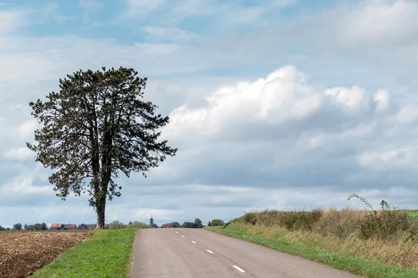 Visa över landskapet mot Larret i Franche-Comte Re — Stockfoto