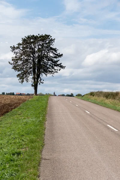 Visa över landskapet mot Larret i Franche-Comte Re — Stockfoto