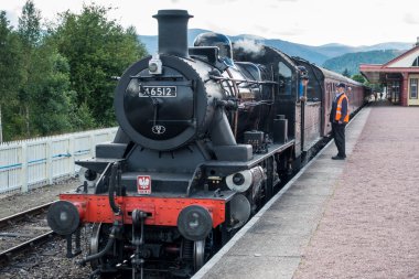 Aviemore, Badenoch ve Strathspey/İskoçya - 24 Ağustos: Ivatt 4