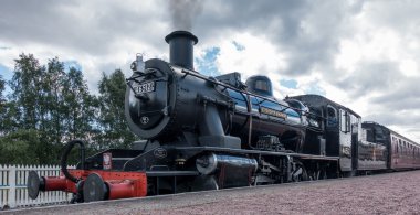 Aviemore, Badenoch ve Strathspey/İskoçya - 24 Ağustos: Ivatt 4
