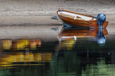 Loch Insh, Badenoch ve Strathspey/İskoçya - 25 Ağustos: kürek