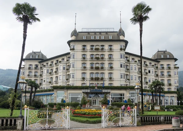 STRESA, ITALIA / EUROPA - 17 DE SEPTIEMBRE: Hotel Regina Palace en Str Imagen de archivo