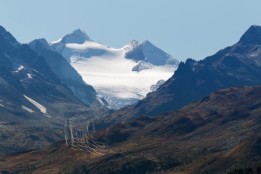 Gotthard Pass, İsviçre / Avrupa - 21 Eylül: üzerinden görüntülemek
