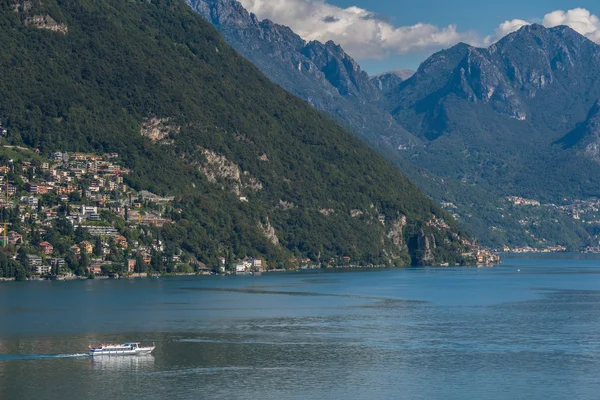 Lake Lugano, İsviçre / Avrupa - 21 Eylül: Fer görünümünü — Stok fotoğraf