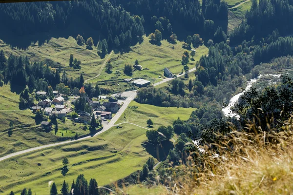 Szent Gotthárd-hágó, Svájc / Európa - szeptember 21-én: kilátás a — Stock Fotó