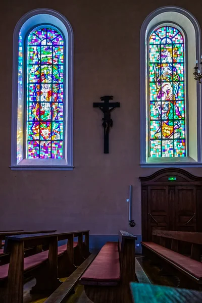 EGUISHEIM, FRANCE/ EUROPE - SEPTEMBER 23: Interior view of St Le — Stock Photo, Image