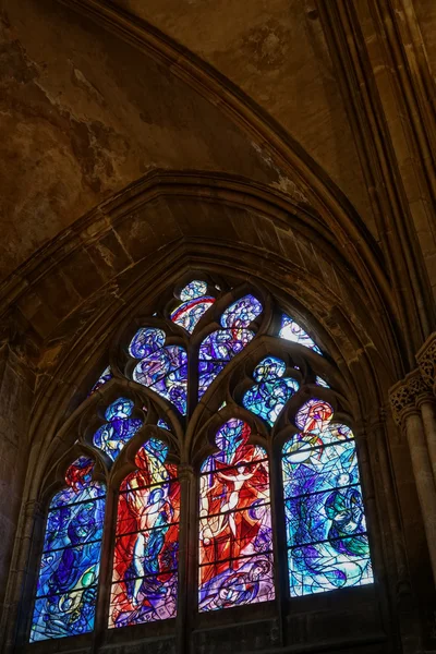 METZ, FRANÇA / EUROPA - SETEMBRO 24: Vista interior da Catedral — Fotografia de Stock