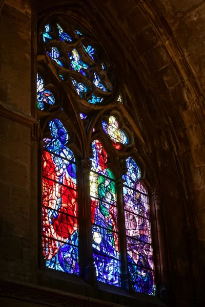 METZ, FRANCE / EUROPE - 24 SEPTEMBRE : Vue intérieure de la cathédrale — Photo