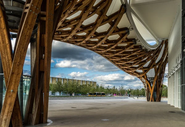 METZ, FRANCE / EUROPE - 24 сентября: View of the Pompidou Centre Лицензионные Стоковые Изображения