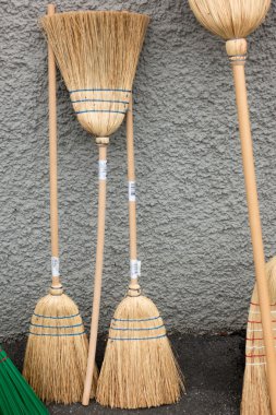 SACHSELN, SWITZERLAND/ EUROPE - SEPTEMBER 22: New brooms for sal