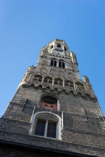 BRUGES, BELGIUM/ EUROPE - SEPTEMBER 25: View up the Belfry in Br — Stock Photo, Image