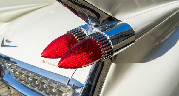 BRUGES, BELGIUM/ EUROPE - SEPTEMBER 25: Cadillac wedding car  in