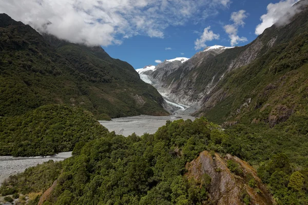 Vista do Glaciar Franz Joseph — Fotografia de Stock