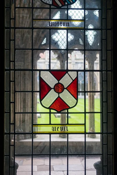 Canterbury, Kent/Uk - 12 November: Gekleurd glas venster in Cant — Stockfoto