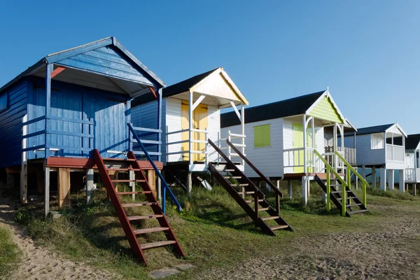 NUNSTANTON, NORFOLK / UK - 2 GIUGNO: Capanne da spiaggia a Hunstanton Norfo — Foto Stock