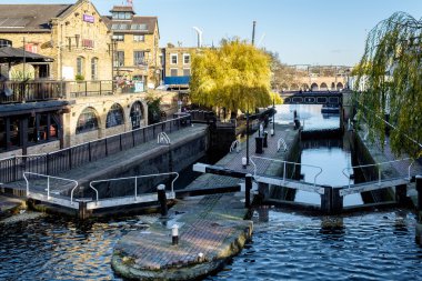 LONDON - DEC 9 : View of Regent's Canal at Camden Lock in London