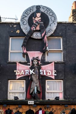LONDON - DEC 9 : Facade of a Shop at Camden Lock in London on De