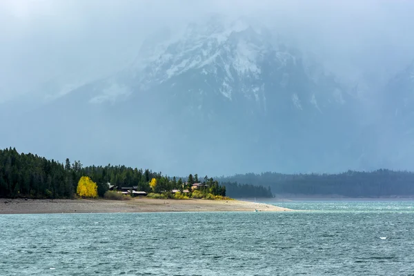 Podzim v grand tetons — Stock fotografie