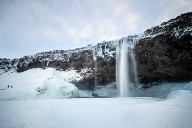 Seljalandfoss/İzlanda - Şubat 02: Seljalandfoss şelale manzarası