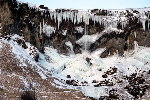 Заморожені водоспаду біля вік Ісландії — стокове фото