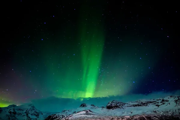 Northern Lights Sul da Islândia — Fotografia de Stock