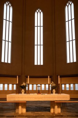 REYKJAVIK/ICELAND - FEB 04 : Interior View of the Hallgrimskirkj